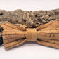 cork leather bow tie birch