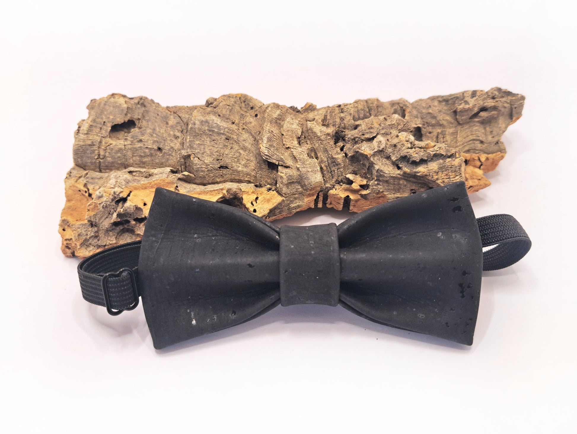 black cork bow tie