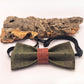 cork bow tie green