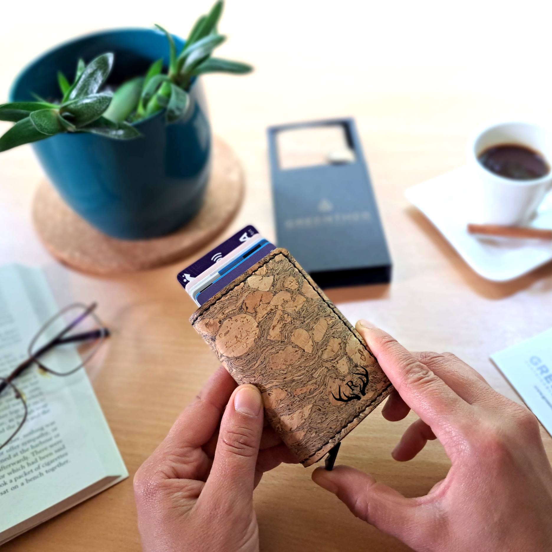 cork wallet, rfid wallet