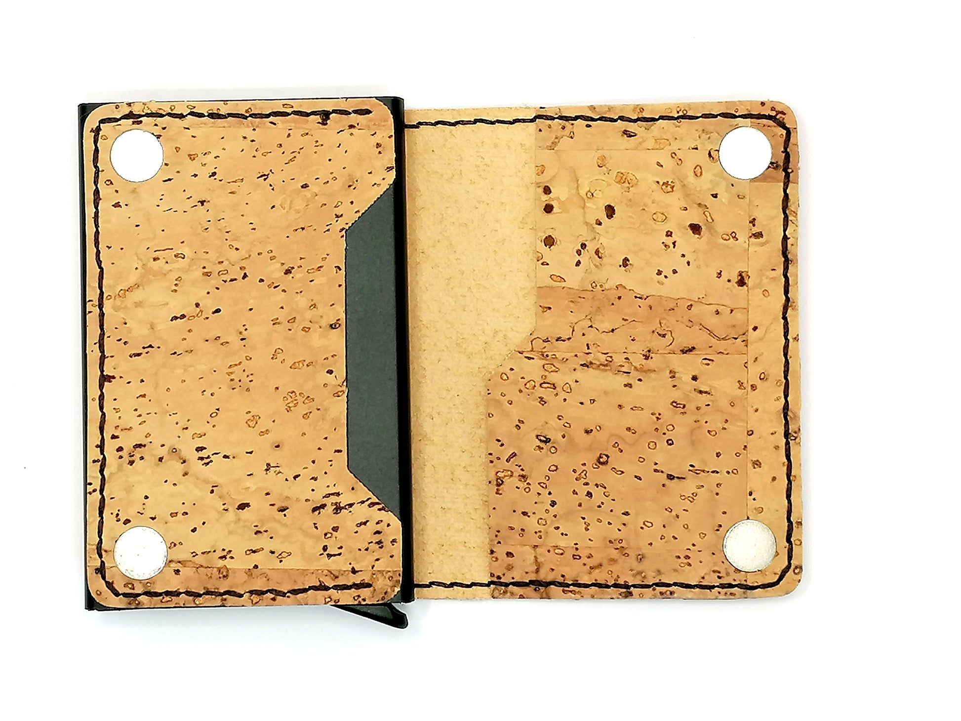 Natural Cork Wallet with RFID Security Holder inside