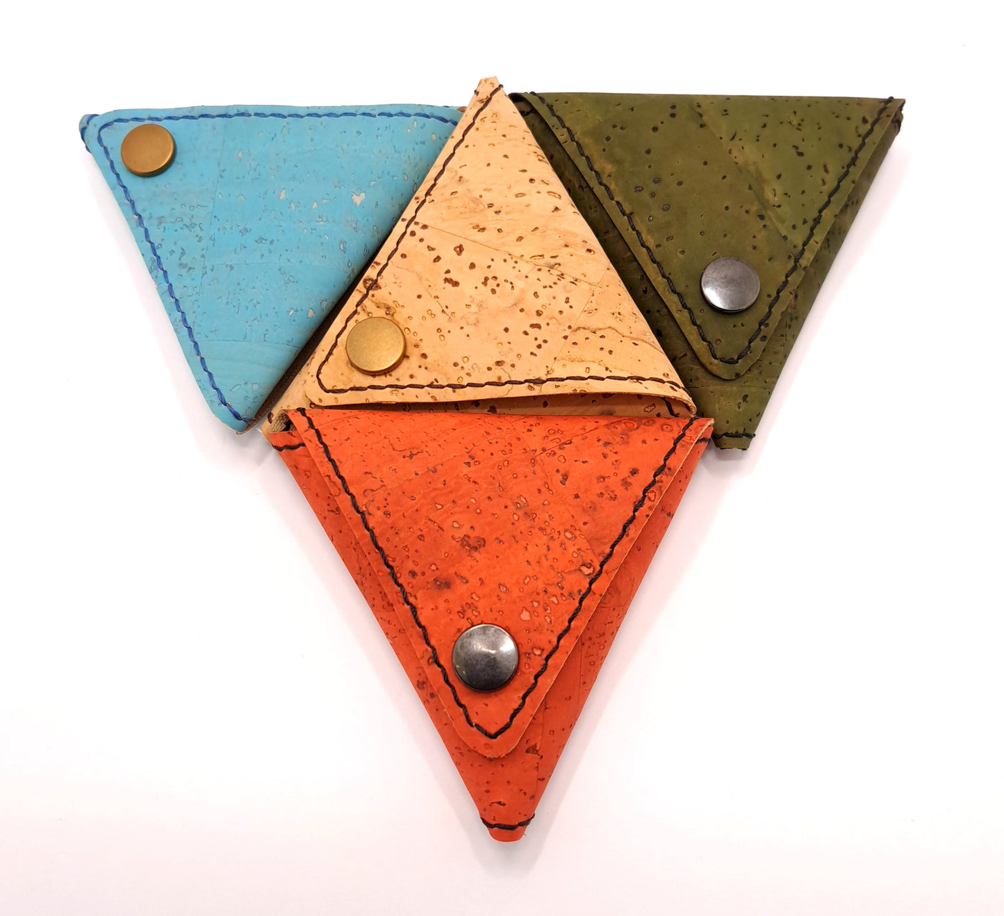 Cork Triangle wallets